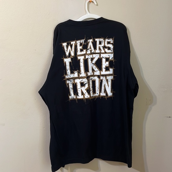Carhartt Black Long Sleeve "WE ARE LIKE IRON" Shirt Large - Picture 4 of 4